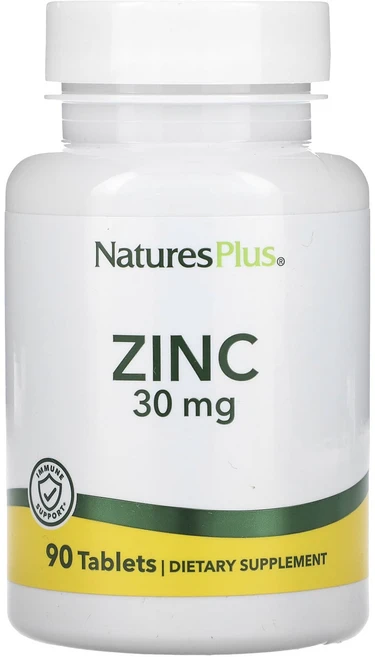 NaturesPlus 아연 30mg 90정, 1개 - 쿠팡