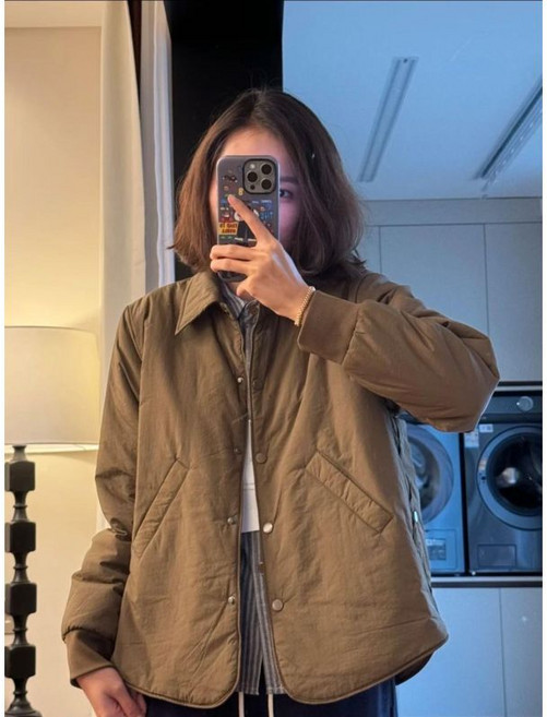 秋季百搭純色韓版寬鬆外套女