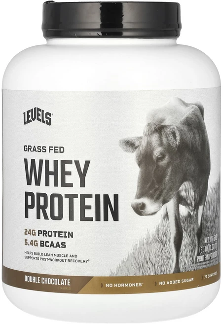 Levels 목초 사육 유청 단백질 분말 더블 초콜릿 2.27kg(5lbs), 227kg, 1개 - 쿠팡