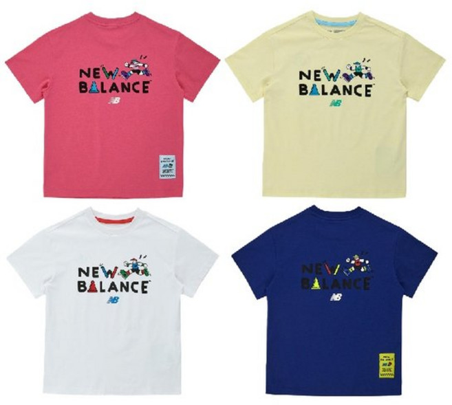 백화점정품 뉴발란스 키즈 아동 티셔츠 선물 Run Festival_쿨터치 일러스트 반팔티(NK9EG2503U) 캠핑 남자 기본티 키즈등교복 등산Run 등산