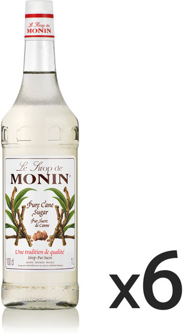 모닌 케인슈거 시럽, 1L, 6개