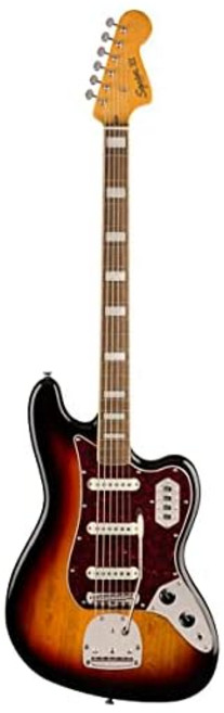 Squier by Fender 일렉트릭베이스 Classic Vibe Bass VI Laurel Fingerboard 3-Color Sunburst 소프트 케이스 포함, 1개