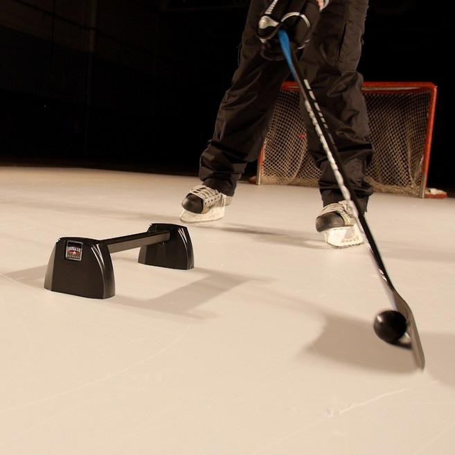 아이스하키 훈련 컨트롤 육상 하키 훈련 구, 1개, 블랙