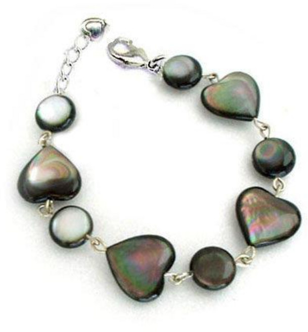 貝殼心與小圓貝殼手鍊 海洋風手環 簡約時尚手飾