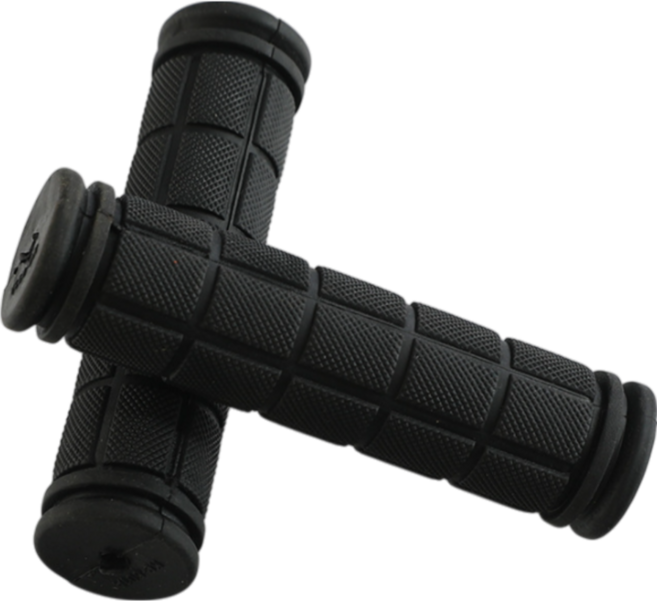 글로리존 자전거 고무 그립 손잡이, 검정, 2개