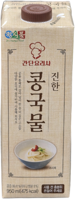 4위 - 정식품 진한 콩국물, 950ml, 12개