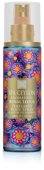 SPA CEYLON Royal Lotus 바디 스프레이 이국적인 일랑일랑 주입 프래그런스 미스트 하루 종일 상쾌함을 위한 고급스러운 여성용 향수 200ml 159377, 1 - 쿠팡