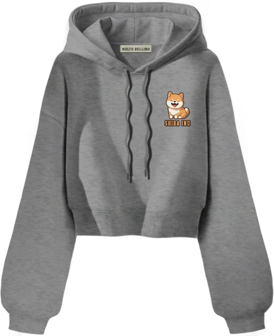 몰토벨리노 SF 벌룬 시바 세미오버핏 크롭 후드티