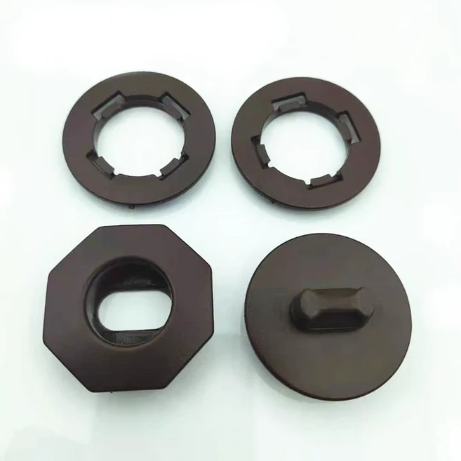 4Pcs 자동차 바닥 매트 고정 클립 유니버설 더블 레이어 바닥 카펫 고정 클램프 버클 미끄럼 방지 카펫 패, 08 Coffee Color