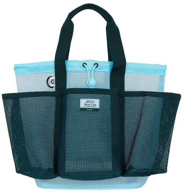 아레나 메쉬 포켓 가방 AB19 수영 수영장 망사 물놀이 손가방, 아레나 메쉬포켓가방 AB19 그린