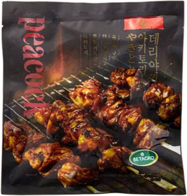피코크 데리야끼 닭꼬치, 2개, 300g