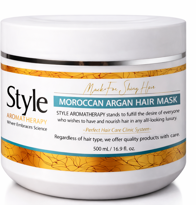스타일아로마테라피 극손상 물미역 트리트먼트 모로칸 아르간 헤어팩, 1개, 500ml