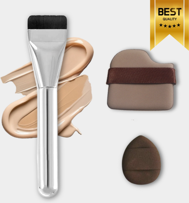 퀄리바이 자극없는 파운데이션 브러쉬 세트, 1개