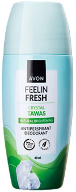 AVON雅芳 制汗體香劑-晶淨勻白, 1個, 40ml