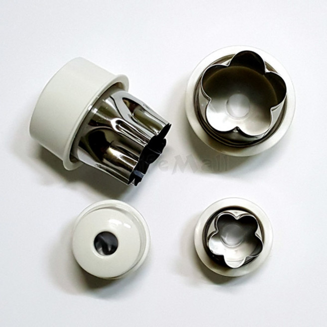 일본 편리한 야채 모양틀(4P) - 꽃 쿠키 모양틀 야채틀, 1개