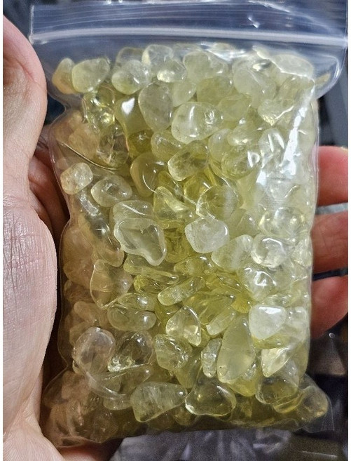 靈石有約 檸檬黃晶碎石 250公克 天然水晶