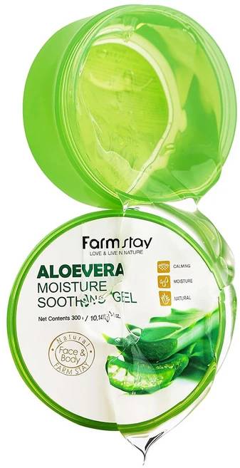 팜스테이 알로에 모이스쳐 수딩젤 300ml, 2개 - 쿠팡