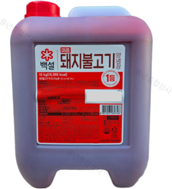 백설 매콤돼지불고기 양념장 10kg, 1개