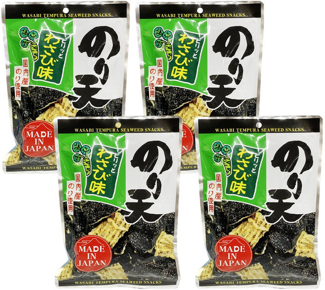 노리텐 와사비 김스낵, 40g, 4개