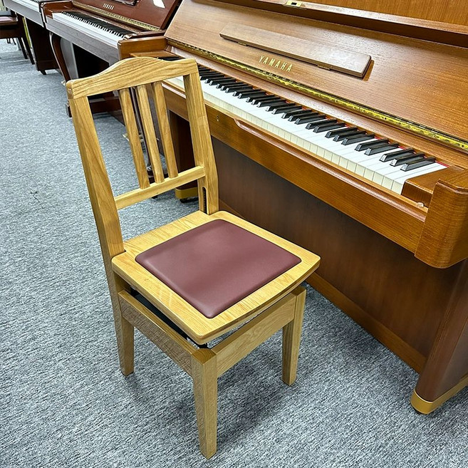 등받이 피아노의자 높이조절 피아노 의자 학원 연주용, 1개, 글로시메이플, 기본 모델명/품번