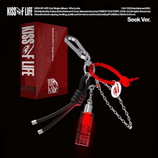 키스오브라이프 싱글 2집 Who is she (Seek Ver.)(한정반) / 미니라이트+포토엽서4종+포토카드9종+아코디언부클릿+스티커팩4종 ~, 1