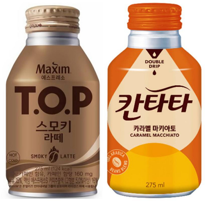 티오피 스모키 라떼 275mlx12캔+칸타타 카라멜 마끼야토 275mlx12개, 1개, 275ml