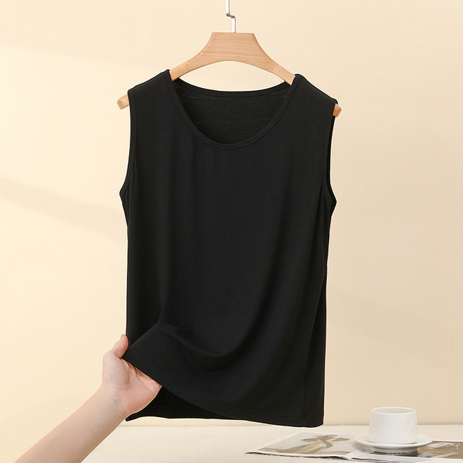 히트앤씨 4140 여성 모달 라운드 나시 여름 나시티 민소매나시