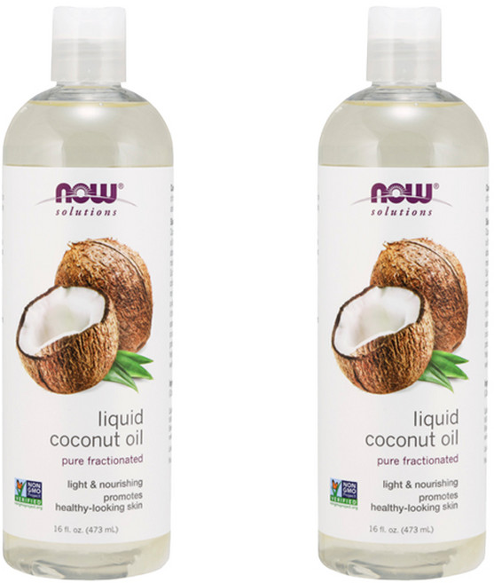 나우푸드 리퀴드 코코넛 오일, 473ml, 2개