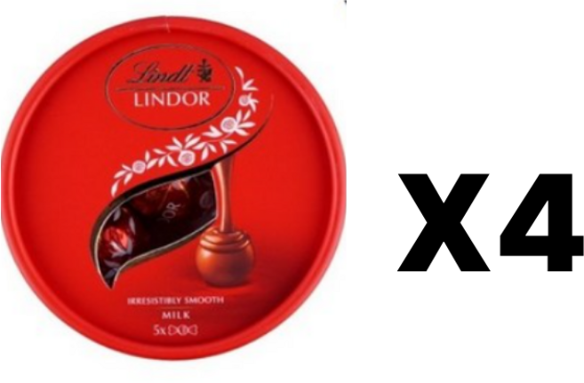 린트 린도볼 밀크 5p, 4개, 62.5g