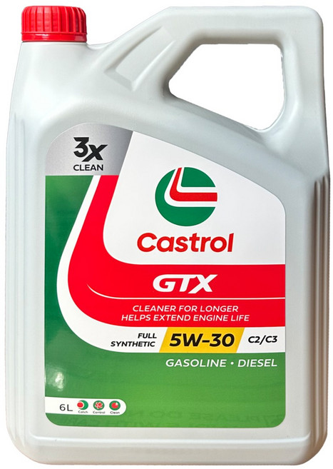 9위 - 캐스트롤 Castrol GTX C2C3 5W-30 디젤 엔진오일 6리터, 5w30, 1개, 6L