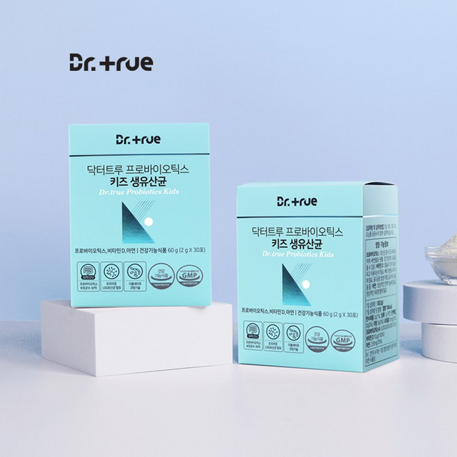 닥터트루 프로바이오틱스 포스트바이오틱스 어린이 유아 키즈 유산균 60포 2개월분, 2g, 2박스