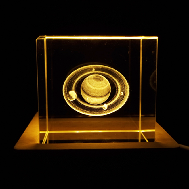 파인맨 유리큐브 무드등 수면등 수유등, 토성과 고리