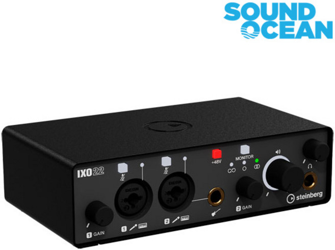 스테인버그 USB 오디오 인터페이스, IXO22 Black, 혼합색상