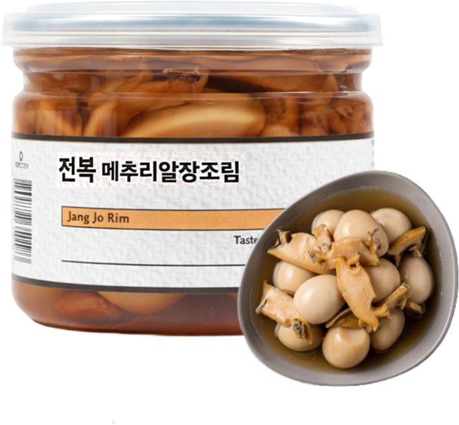[베리쿡] 아기반찬 전복메추리알장조림, 250g, 1개, 전복