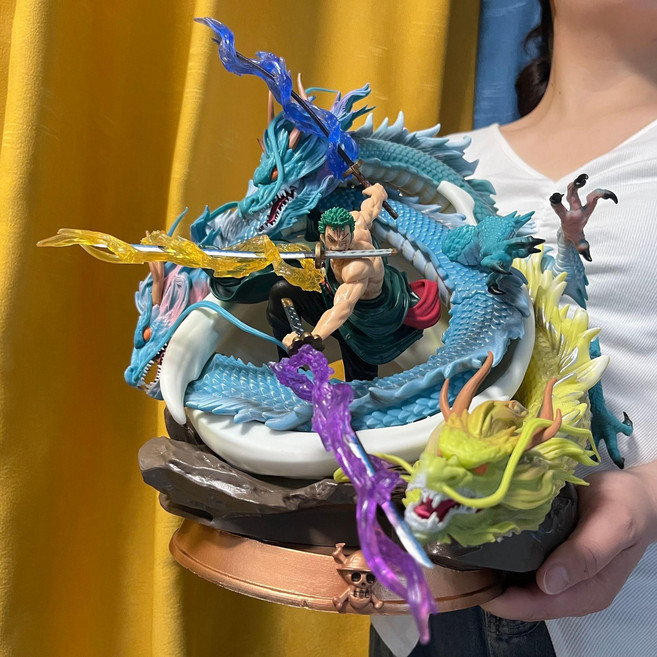 [다있지롱] 원피스피규어 상디 레진 37cm 삼대장, 세 용 조로 35cm, 1개