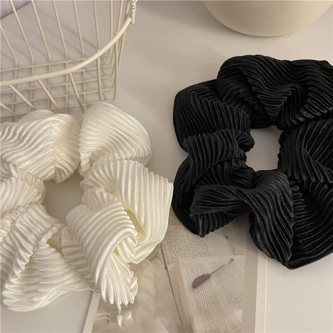 샤틴 벨벳 2P 빅 헤어끈 여성 데일리 프렌치 머리삔 FS154