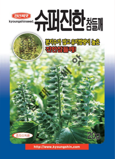 씨들깨씨앗 슈퍼진한참들깨 20g 기름들깨종자
