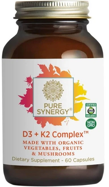 퓨어시너지 비타민 D3 K2 콤플렉스 캡슐 PURE SYNERGY D3 K2 Complex, 1개, 60정 - 쿠팡