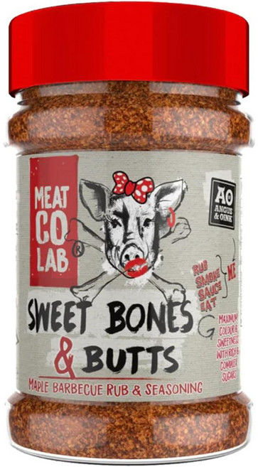 영국 앵거스 앤 오인크 Angus & Oink Sweet Bones & Butts 스위트 본즈 앤 버트 메이플 바비큐 시즈닝, 200g, 1개
