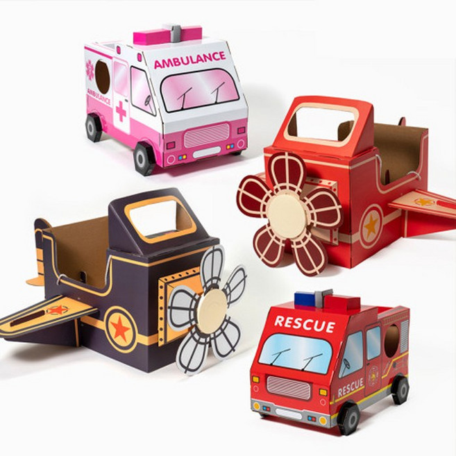 민화샵 종이 코끼리 옷 만들기 박스 종이옷 조립상자옷 DIY, 민화 종이옷 만들기