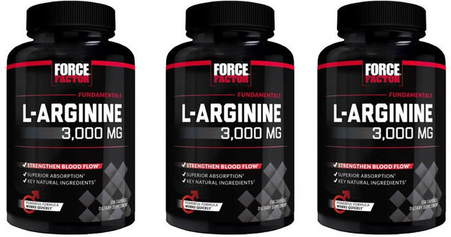 FORCE FACTOR 左旋精胺酸膠囊 3000mg, 3個, 150顆