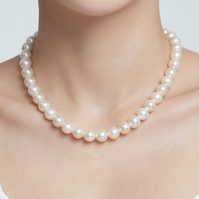 레베르 데일리 여성 클래식 진주 베이직 패션 목걸이