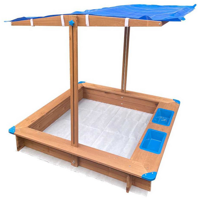 모래놀이터 야외 모래놀이장 샌드 촉감 유치원 마당, 1개, 1.2m 사각 모래놀이 +모래150kg