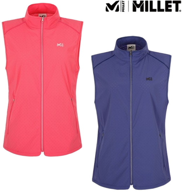 밀레 여성 이월상품 여름 가벼운스트레치 아웃도어 등산 통풍 메쉬 조끼