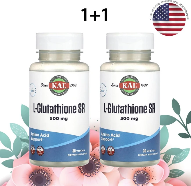 KAL L 글루타치온 SR 500mg 30베지캡슐 X 2개, 2개(30캡슐＋30캡슐), 30정 - 쿠팡