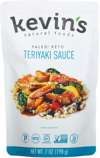 Kevins Natural Foods Teriyaki Sauce 7 oz (198 g) 2팩, 2개, 198g