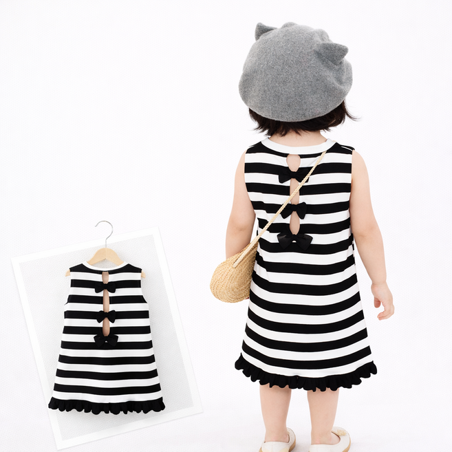 여아 여름 원피스 공주풍 퍼프소매 플로럴 나들이룩