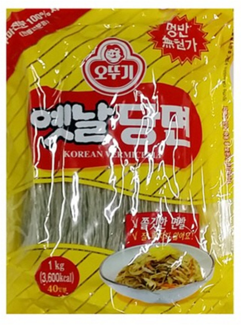 푸드) 오뚜기 옛날당면 1kg(10ea)(1box) (잡채/만두), 1kg, 1