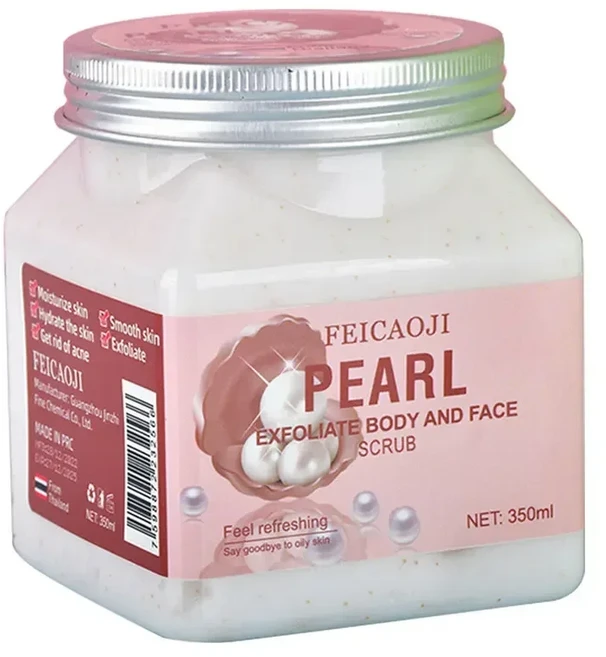 350ml 대량 바디 스크럽 딥 클렌징 페이스 각질 제거 수분 공급 과일 향 머드 젤 로션, 08 Pearl