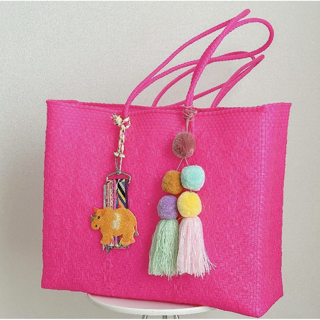 멕시코 직수입 업사이클링 가방 핸드메이드 위빙백